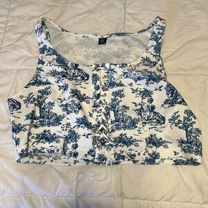 “corset” crop top